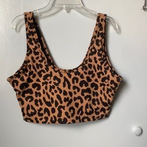 Balance athletica kingdom cheetah print sports bra